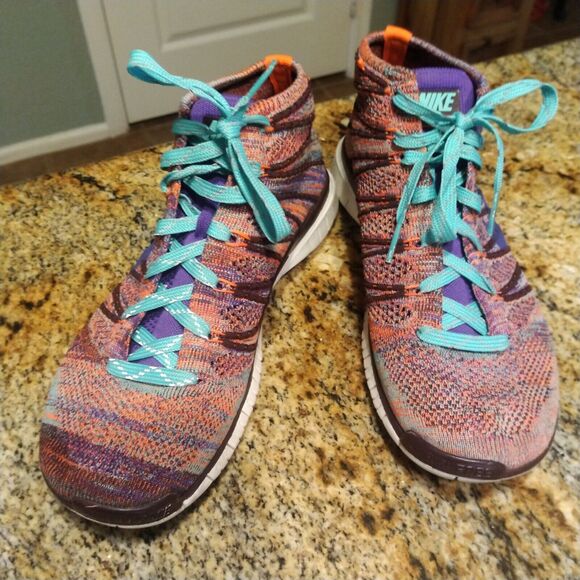 Nike Women Shoe Free Flyknit Chukka Size 8M Running Athletic Sneaker 639699-801 - Picture 2 of 12